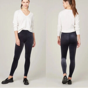 Spanx Velvet  Leggings Navy